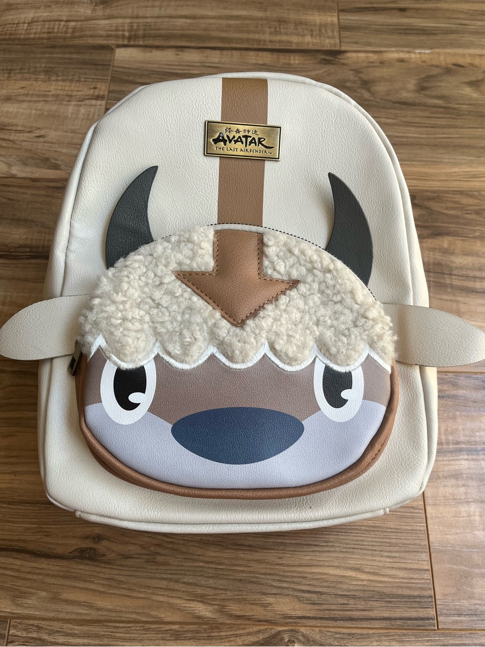 Bioworld Avatar The Last Airbender Appa Figural Mini Backpack Sherpa Flaws